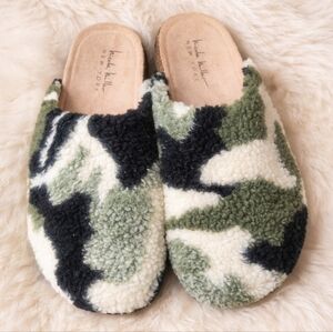 Nicole Miller Faux Fur Bondy Slippers - Green